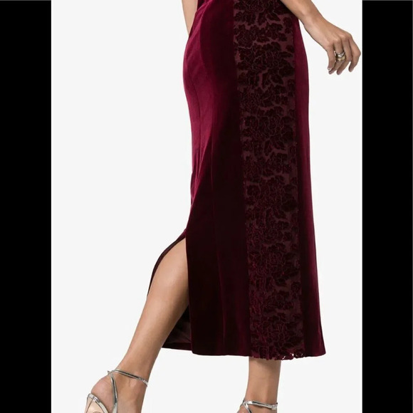 Galvan London Rosa Velvet Midi Dress size 6 - Picture 5 of 16